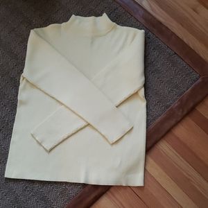 Yellow mock neck